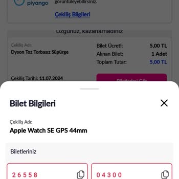 Pazarama Mobil Uygulamasında Çekiliş Sorunu