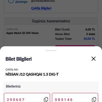 Pazarama Mobil Uygulamasında Çekiliş Sorunu