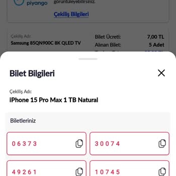Pazarama Mobil Uygulamasında Çekiliş Sorunu