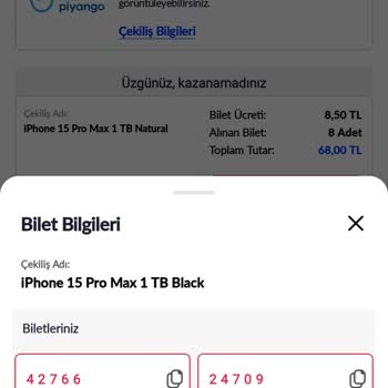 Pazarama Mobil Uygulamasında Çekiliş Sorunu
