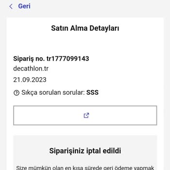 Decathlon Para İadesi Yapılmadı