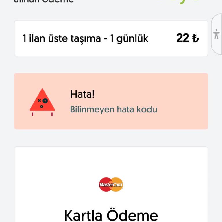 Letgo'ya Ödeme Yapamıyorum.