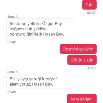 Yemeksepeti Yanlış Ve Soğanlı Sipariş Sorunu