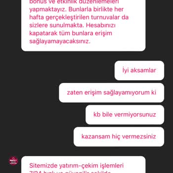 Mavibet Pişmanlıktır. Güvenilir Değil.