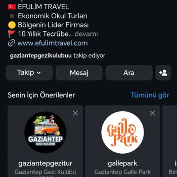 Efulim Turizm Efulim Gezi Turu Gaziantep