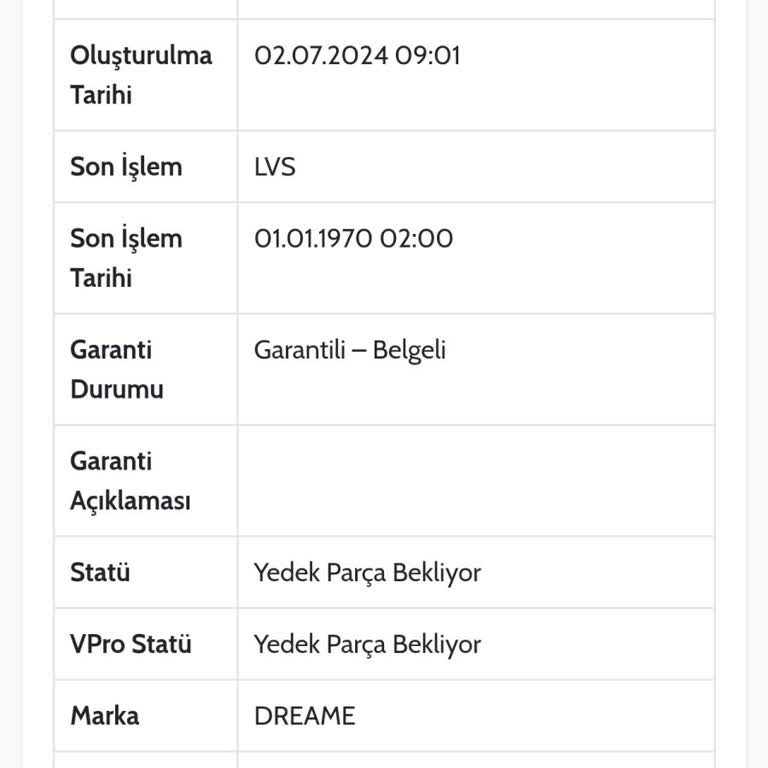 Ouno Service Ouno Cihazımın İşlemini Yapmıyor