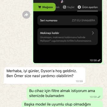 Dyson Süpürge İçin Hepa Filtre Stok Sorunu