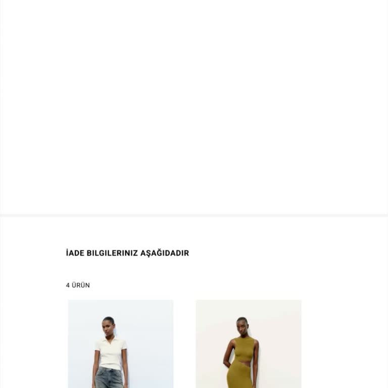 Zara Eksik İade İki Hafta AA