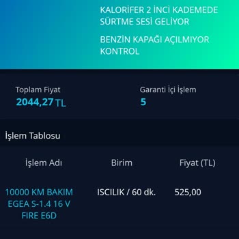 Fiat Servis Hatası Ve Yanıltıcı Bakım İşlemi