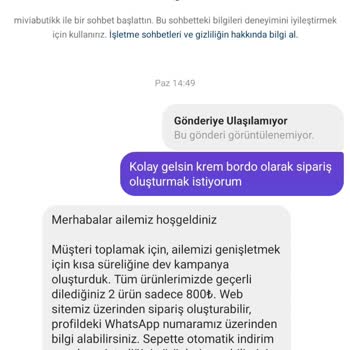 Mivia Butik Paramı Aldı Ürün Göndermedi Mağdur Oldum