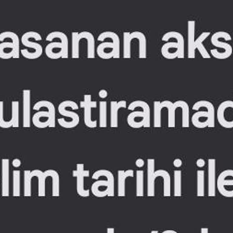 Kargomsende Asla Trh Etmeyin Asla
