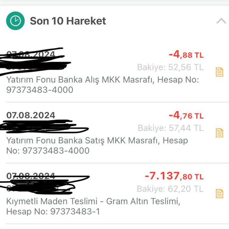 Kuveyt Türk Kkm Altın Fonu Hatalı Hesap Ve Yanıltıcı Ücret Ve Ödemesi