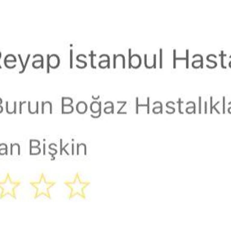 Reyap Hastanesi KBB Doktorun İlgisizliği