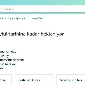 Amazon Dan Yapılan Alışveriş