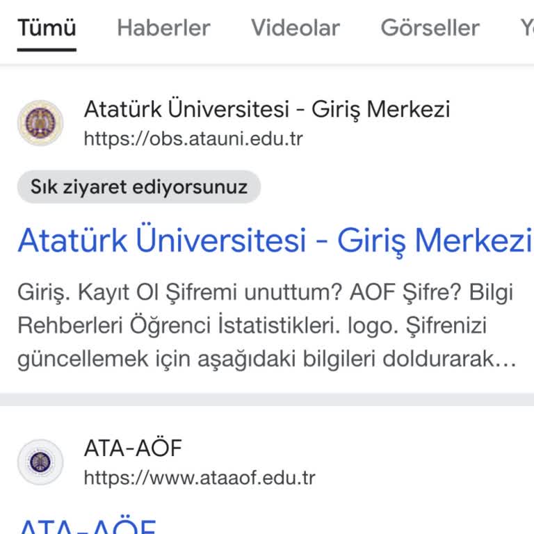 Ata AÖF Giriş
