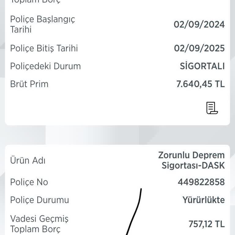 Türkiye Sigorta Konut Kredisi DASK Sigortası