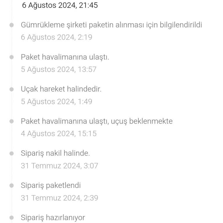 Temu Alınan Gümrükte Bekleyen Siparişim