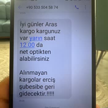 Aras Kargo Her Zaman Ki Gibi Pişmanlığı Yaşatıyor Yine