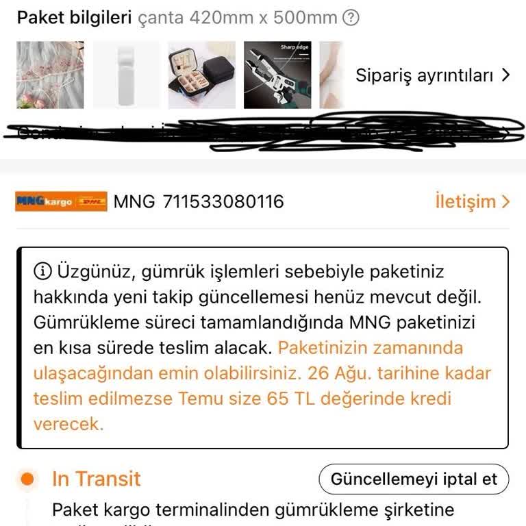 MNG Kargo Ve Temu Sorunu Paketim Teslim Edilmiyor Günlerdir Gümrükte