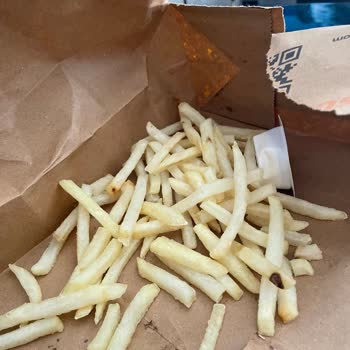 Burger King Soğuk Hamburger Pişmemiş Patates