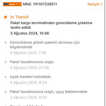 MNG Kargo Kargom 2 Haftadır Gümrükte Bekliyor Ve Bilgi Alamıyorum