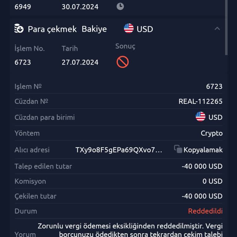 crypto.com Crpto.com Para Çekme Talebi