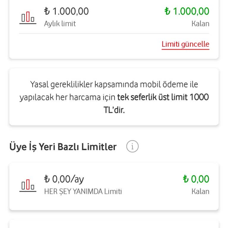 Vodafone Pay Anında Bakiye Şikayeti