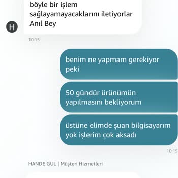 Amazon. COM'un Değişim Hakkımı Elimden Almaya Çalışması