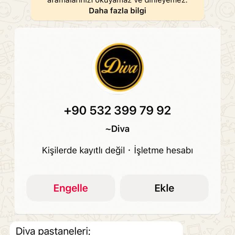 Diva Pastaneleri Ayırtılmış Yerin Zamanı Geçmeden Başkasına Verilmesi