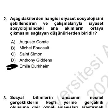 Anadolu Üniversitesi Yaz Okulu Yanlış Cevaplı Soru
