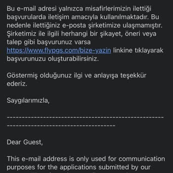 Pegasus Müşteri Hizmetleri Ve Bize Yazın Kısmına Ulaşılıp Yazılamaması