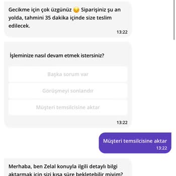 Getir Farazi Sipariş Teslim Süreleri