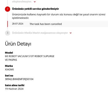Xiaomi Yetkili Servis (Evofone) Garanti Deki Ürünüm 21iş Gününü Geçti Fakat Teslim Alamıyorum