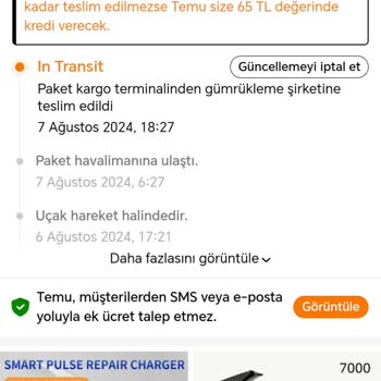 Temu Siparişlerimin Gümrükte Tutulması