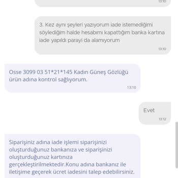 N11 Atasun Optik Garantili Ürüne Sahip Çıkmıyor