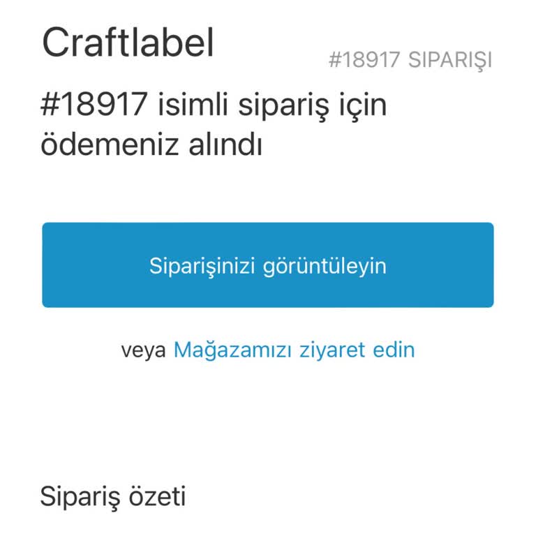 CraftLabel Siparişimi 15 Gündür Alamıyorum Ve İletişim Kuramıyorum