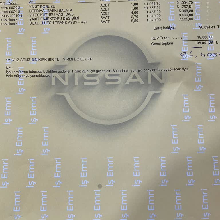 Nissan X Trail Şanzıman Üretim Hatası