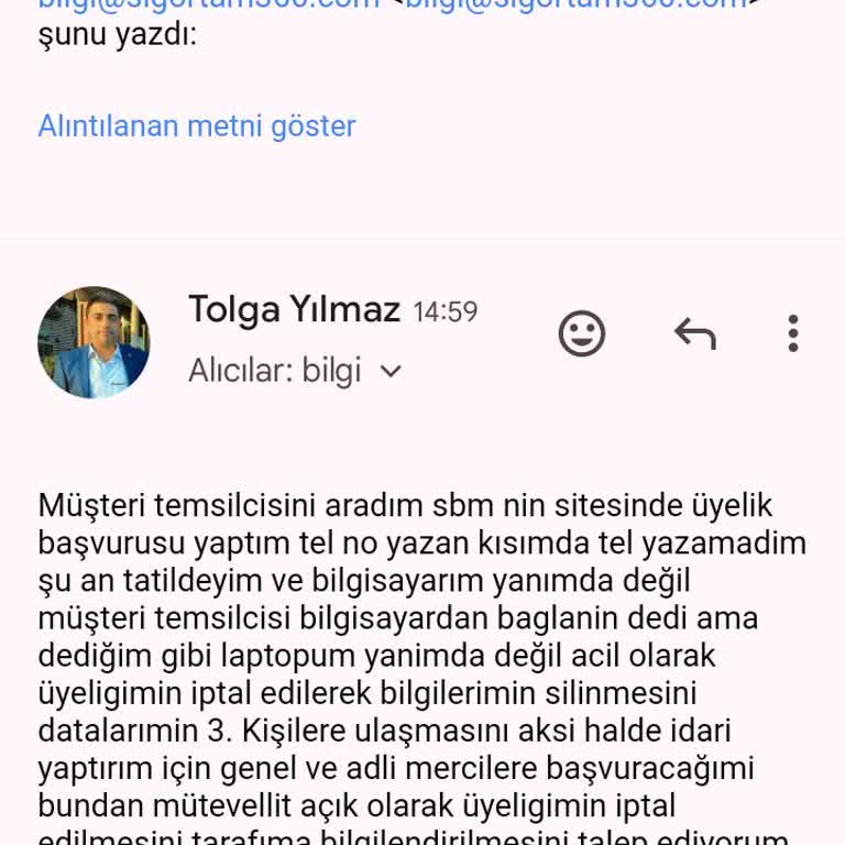 SBM Sigortam360 Üyelik İptali Zor