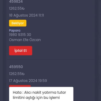 İtemSatış Para Çekme Sorunu!?