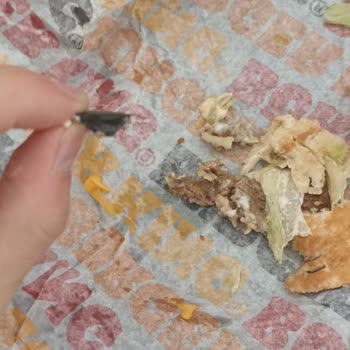 Burger King Hamburgerimden Plastik Parça Çıktı