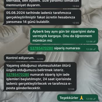 Zara İade Geri Ödemem Yapılmıyor