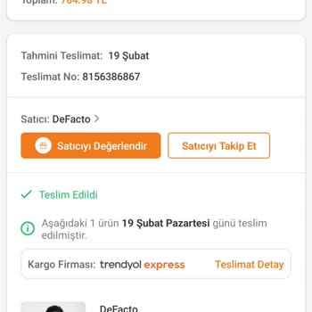 DeFacto Mont Kumaş Dökülmesi