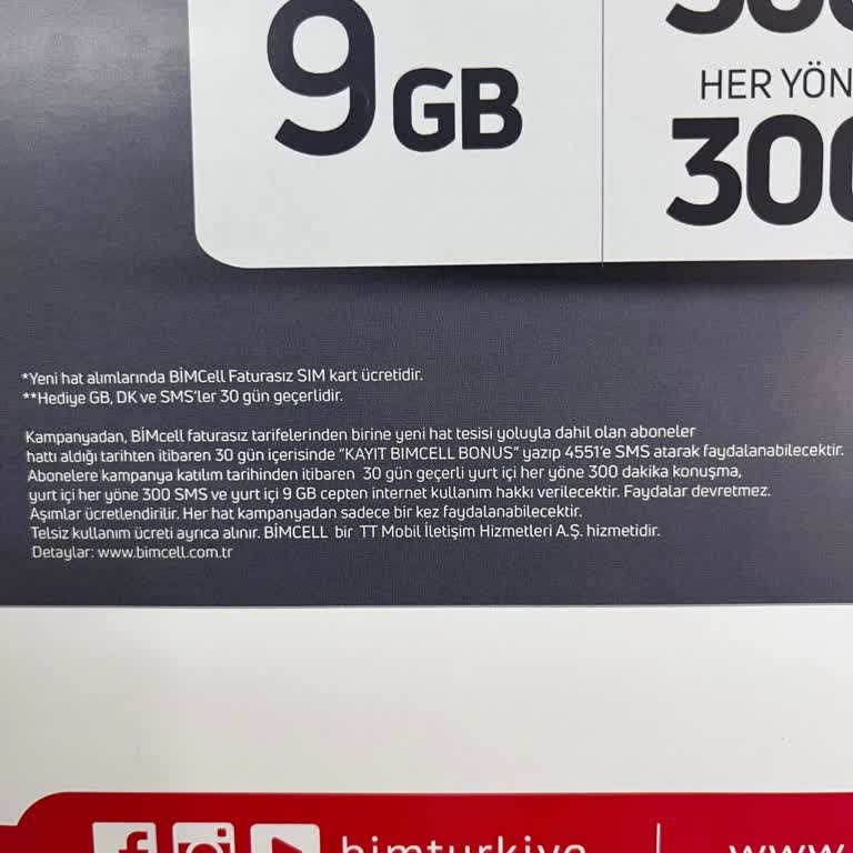 Bimcell BİM'den Aldığımız Hediye Paketi Tanımlanmadı