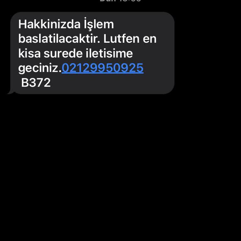 0212 995 09 25 Yanıltıcı Mesajla Kişisel Bilgi Talebi!