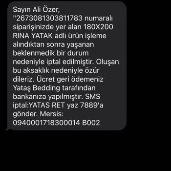 Yataş- Enza Home Müşteri Mağduriyeti