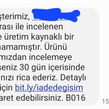 Skechers Hatalı Ürün İadesini/Değişimini Kabul Etmiyor