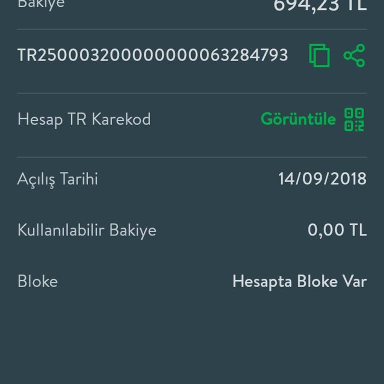 TEB Hesapta Bloke Var