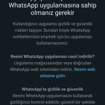 WhatsApp Uygulamasına Giremiyorum