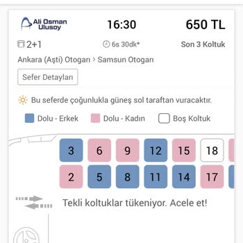 Ali Osman Ulusoy Koltuk Numarası Yanlışlığı