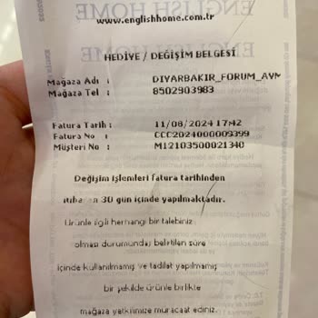 Diyarbakır Ceylan Park AVM'de English Home'da Yaşanan Değişim Sorunu